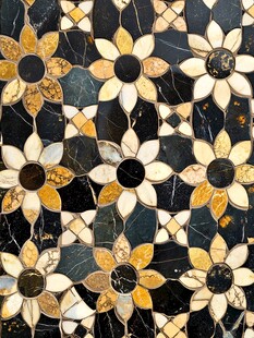 仿古瓷片抽象玻璃