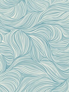 线绘海浪地毯图案