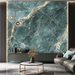 蓝色大理石背景墙