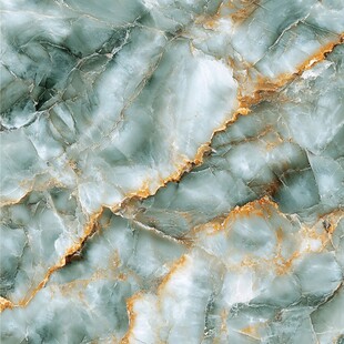 蓝色透光大理石装饰画