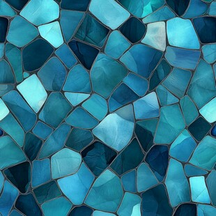 抽象不规则彩色玻璃