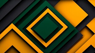 祖母绿橙色立体背景