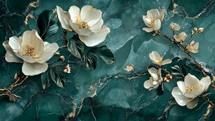 3d立体浮雕花卉花鸟