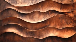 棕金波浪纹理