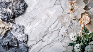 蓝色大理石背景墙