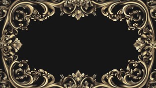 红金色欧式背景