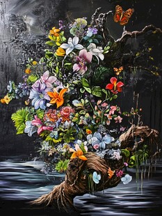 3d立体花卉油画