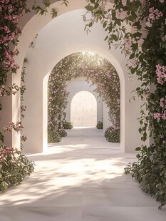 花拱门通道