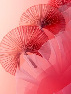 抽象折扇背景