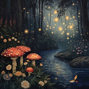 魔法森林插画