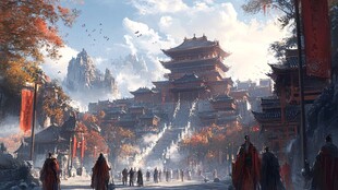 古风场景概念图