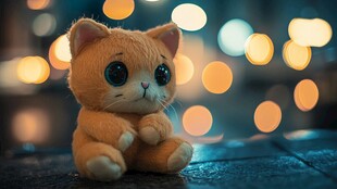 橘黄色的招财猫