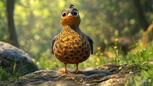 站在石头上的小鸟