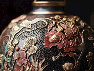 女儿红酒坛局部