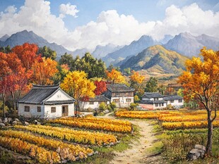 油画金秋