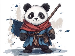 熊猫功夫大侠形像设计