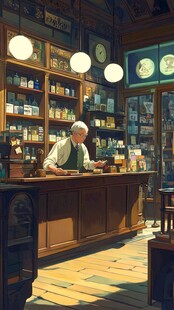 药房药铺场景