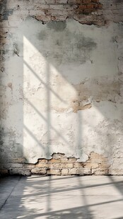 斑驳墙面光影