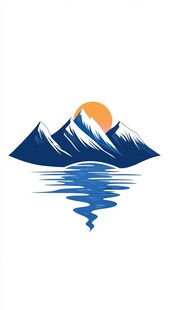 河流山脉logo