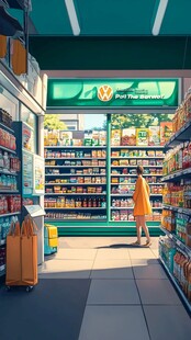 便利店零食插画