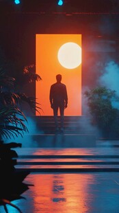 蒸汽波海报