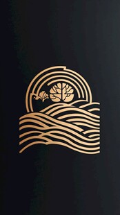 日式海浪logo