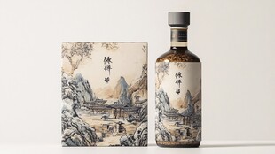 神农架酿酒插画