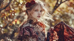 浪漫森系小美女