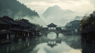 唯美古镇风光