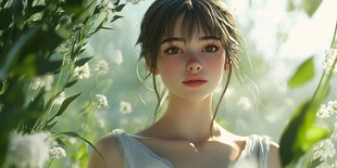 仙气清冷少女壁纸图片