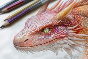 美术绘画龙