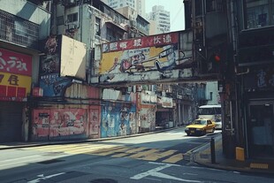 港风街景