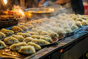 古镇夜市小吃美食