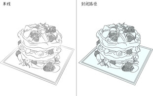 甜品 矢量图