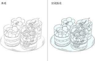 甜品 矢量图