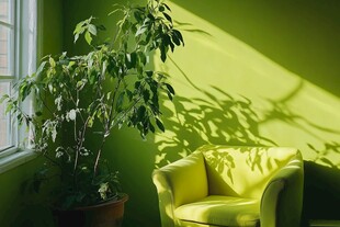 阳光植物窗台小绿植