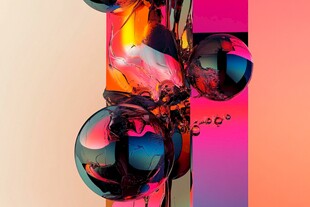 创意图案设计渐变球形