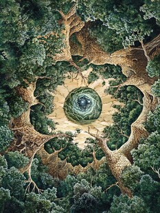 梦幻森林立体画