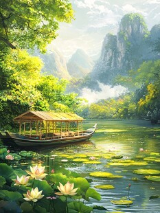 古风山水场景