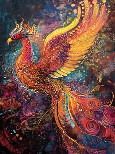插画凤凰