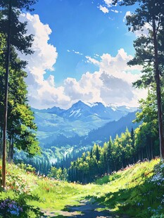 插画唯美风景