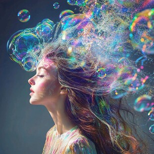 梦幻泡泡精灵印花