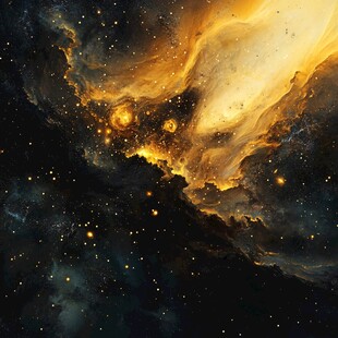 豪华大气星云装饰画