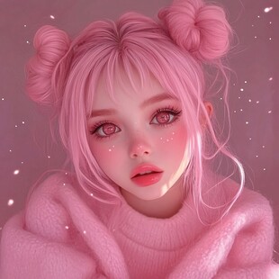 粉色女孩头像