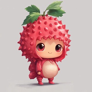 拟人草莓