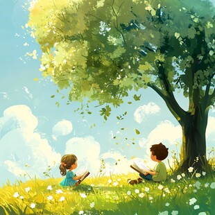 治愈系儿童插画