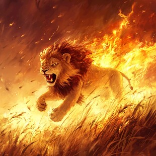 雄壮的动物插画