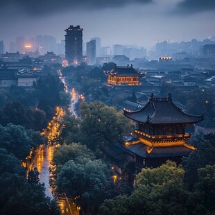 烟雨金陵