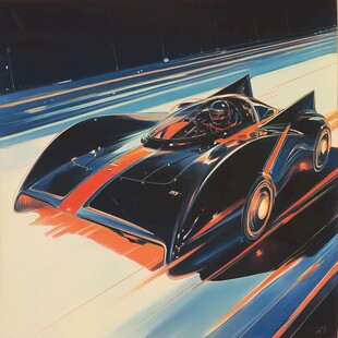 跑车线条飞驰电掣