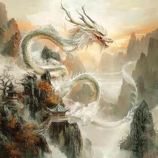 高清唯美双龙戏珠